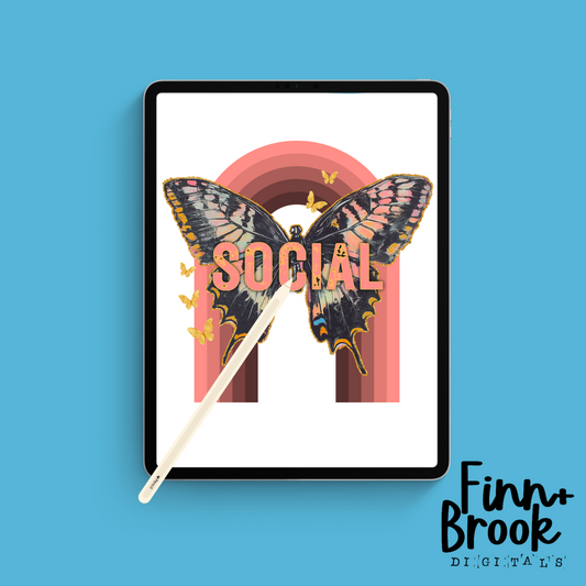 Social Butterfly PNG